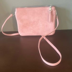 Miztique Small Crossbody Bag With Double Zip Closures Great Condition